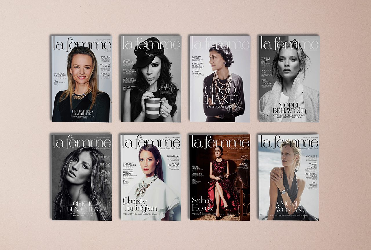 La Femme editorial layout