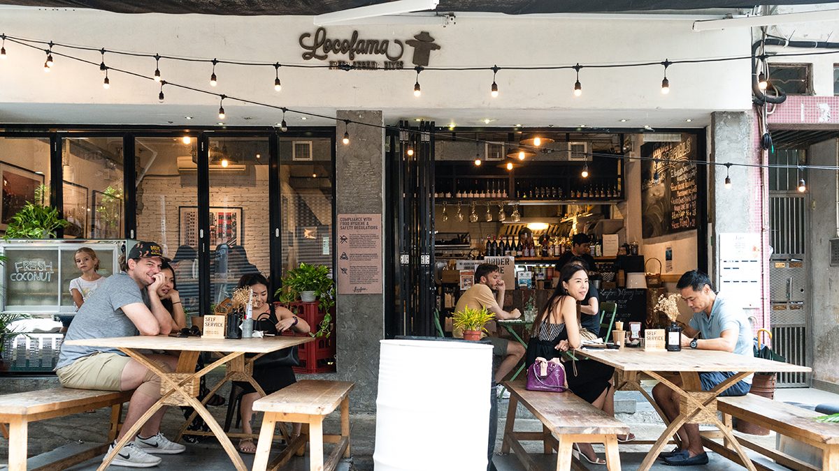 Bamboo Scenes Gallery launch party — street atmosphere