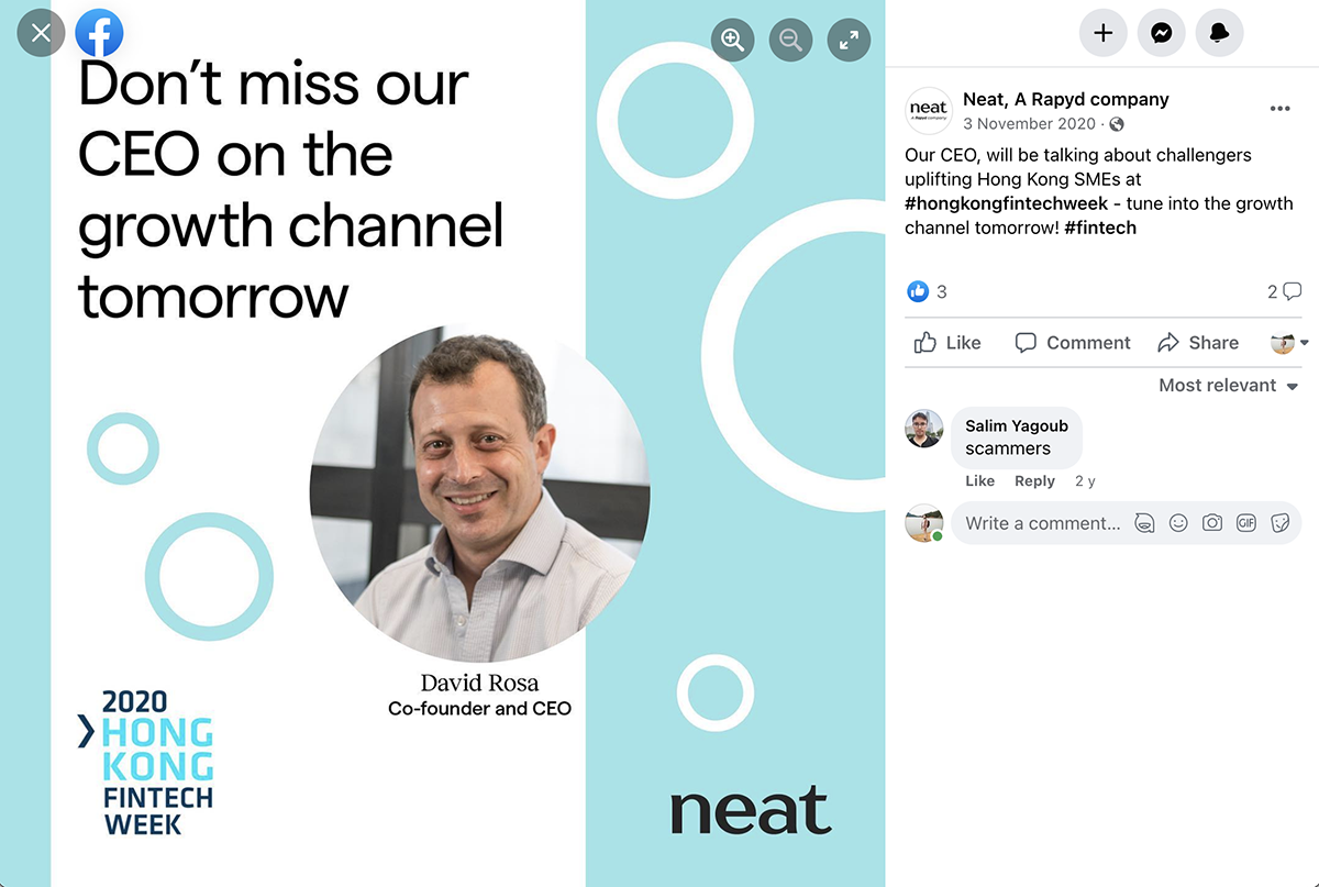Neat promotional photography — social media
