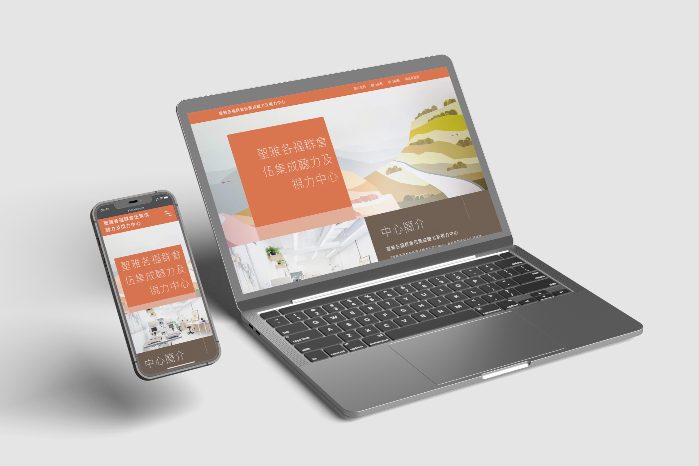 A clean, user-friendly website for the SJS C. C. Wu Hearing and Optical Centre