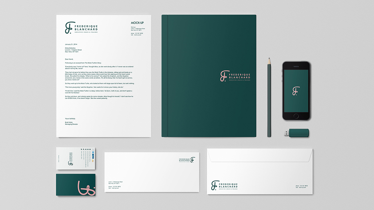 Stationery set — business cards and branded materials